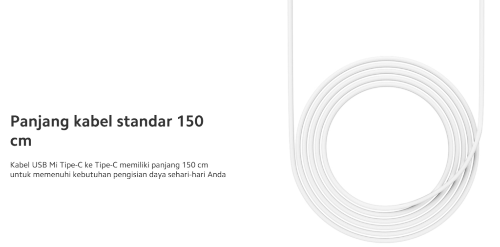 Panjang kabel standar 150cm-postingmart