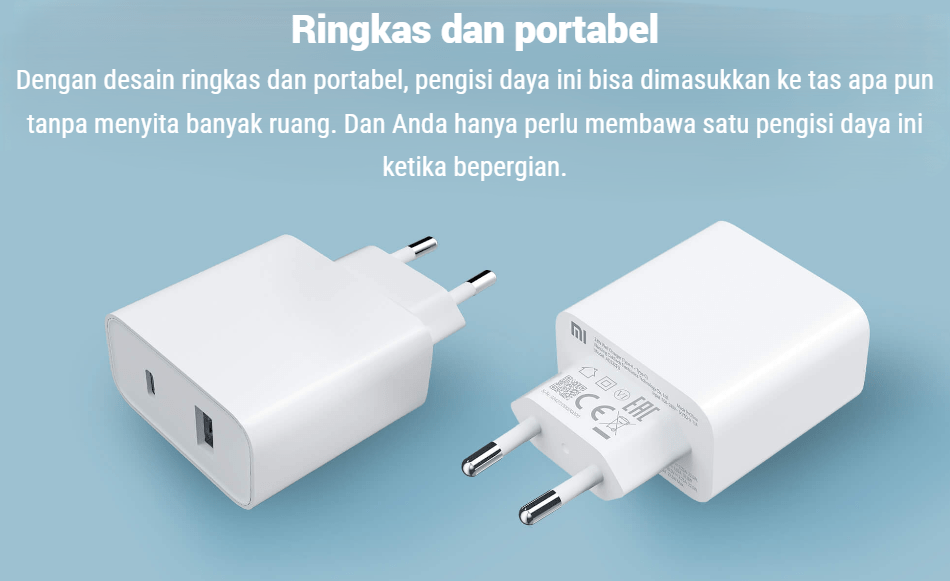 Mi 33W Wall Charger (Type-A + Type-C)-Postingmart com