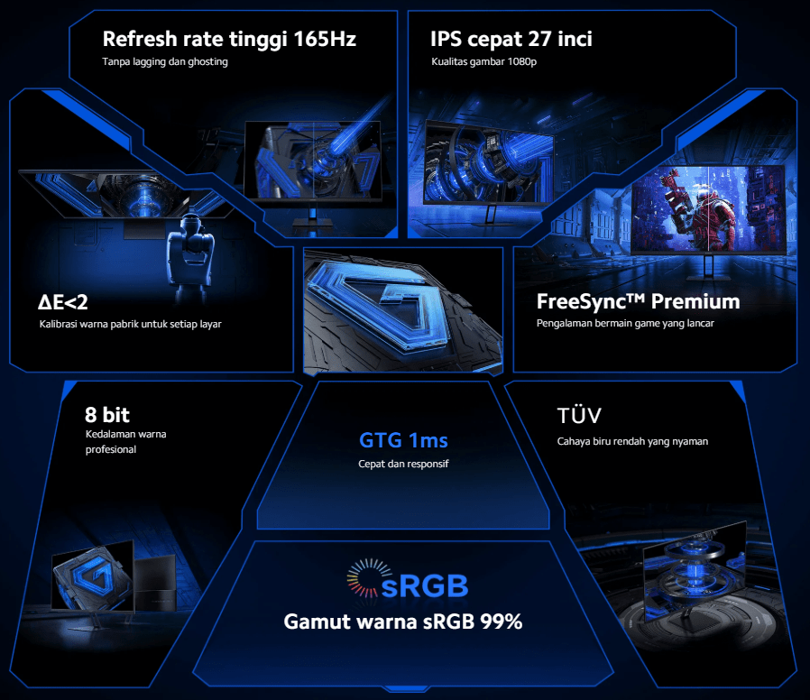 Spesifikasi Xiaomi Gaming Monitor G27i-PostingMart com